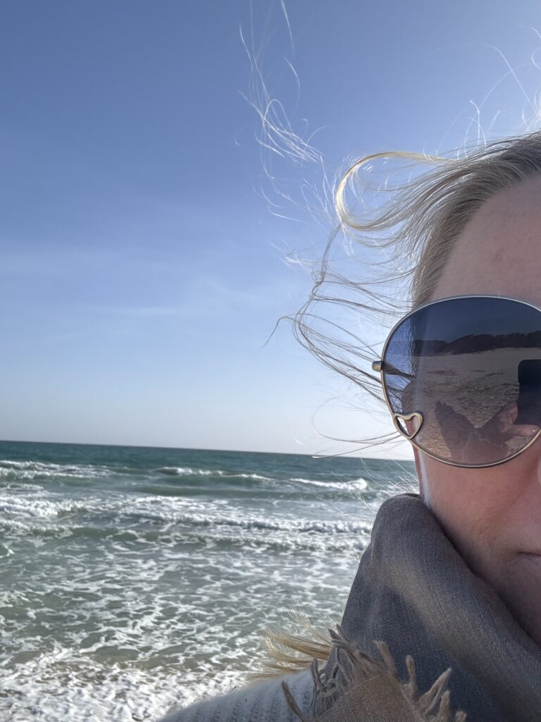 Frau am Strand